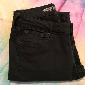 Dark green skinny jeans